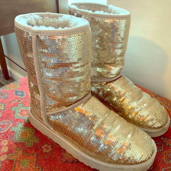 UGG Shoes - Sequin Uggs Classic Short Style